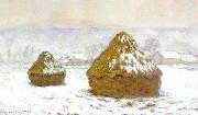 Claude Monet Grainstack, White Frost Effect Spain oil painting artist